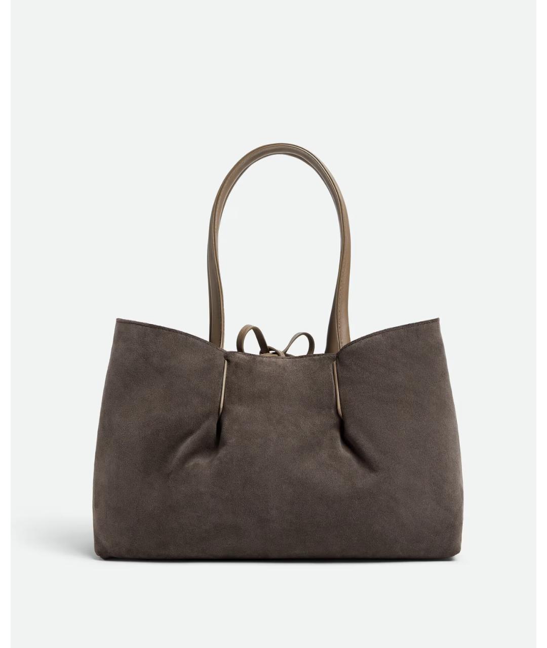 BOTTEGA VENETA Коричневая кожаная сумка тоут, фото 4