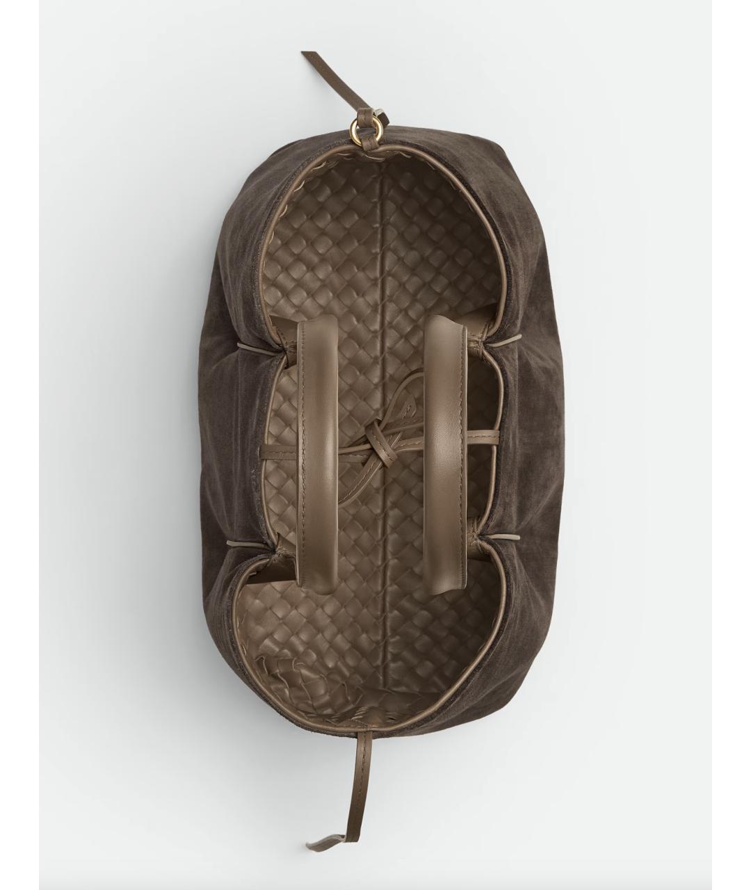 BOTTEGA VENETA Коричневая кожаная сумка тоут, фото 5