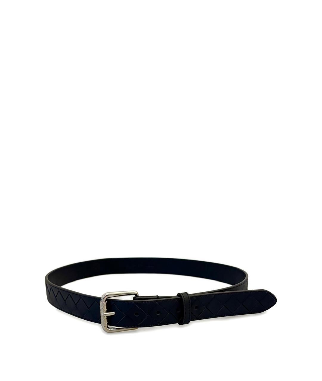 BOTTEGA VENETA Черный кожаный ремень, фото 1