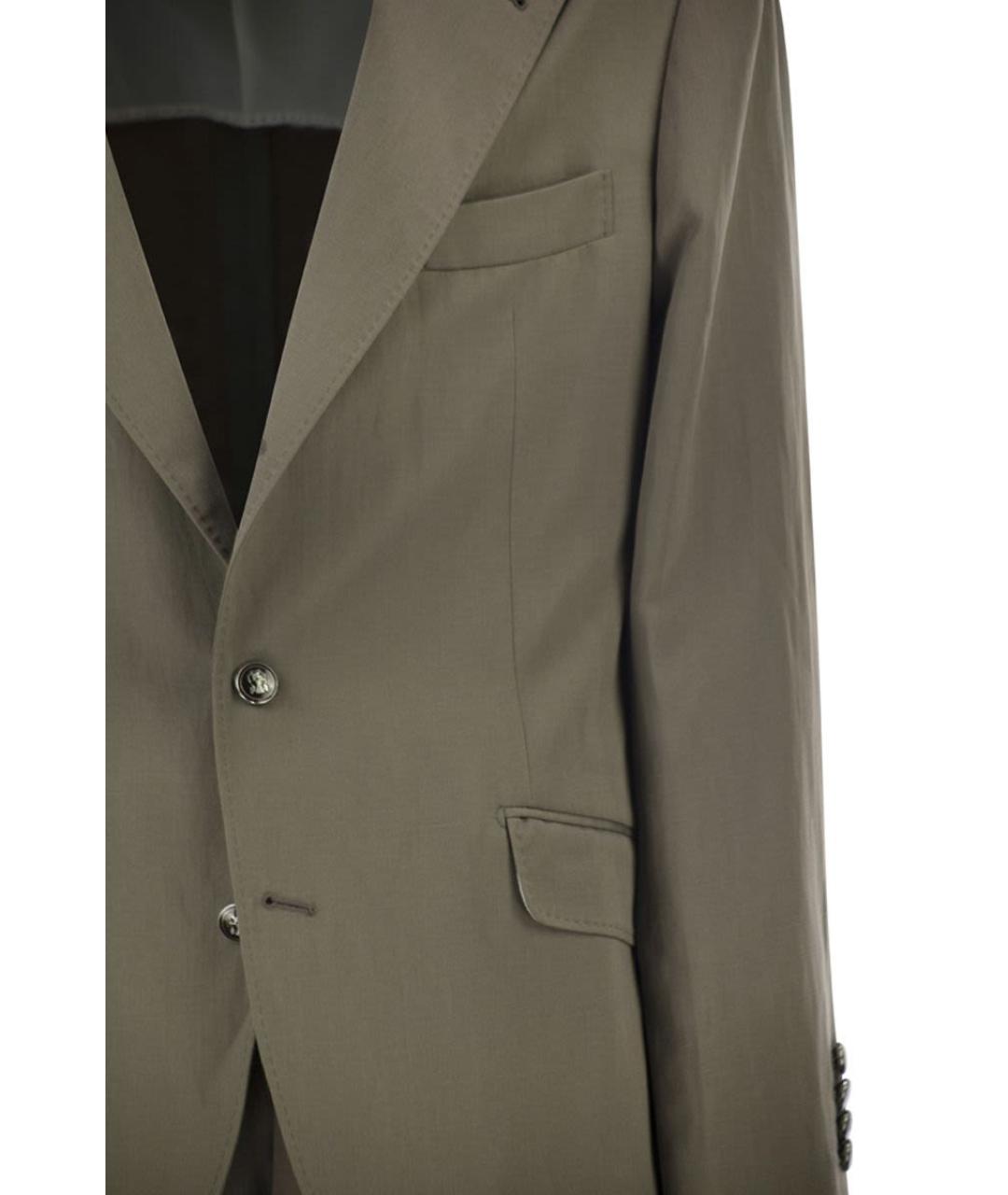 BRUNELLO CUCINELLI Коричневый классический костюм, фото 4