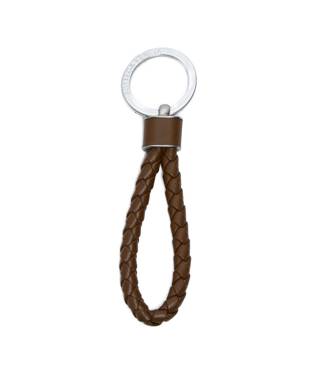 BOTTEGA VENETA Коричневый брелок, фото 1