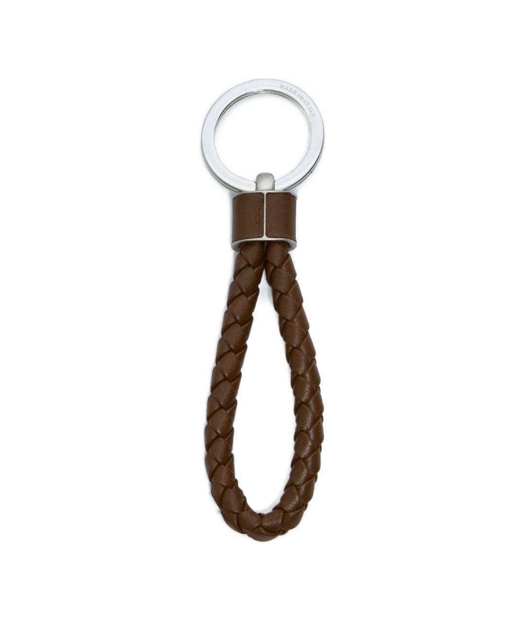 BOTTEGA VENETA Коричневый брелок, фото 2
