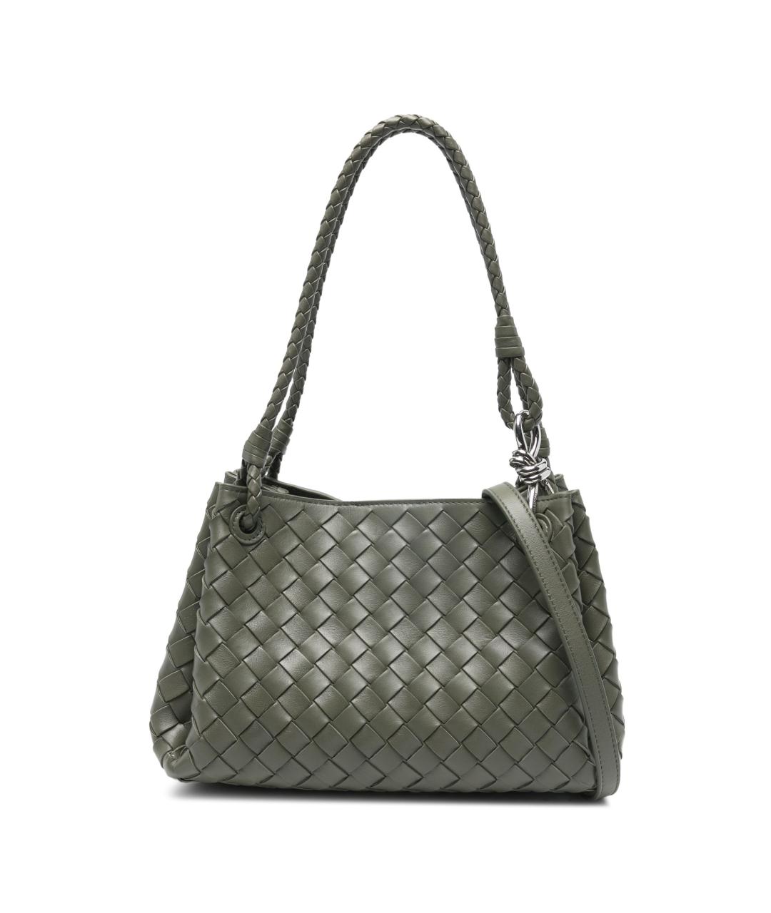 BOTTEGA VENETA Серая кожаная сумка тоут, фото 1