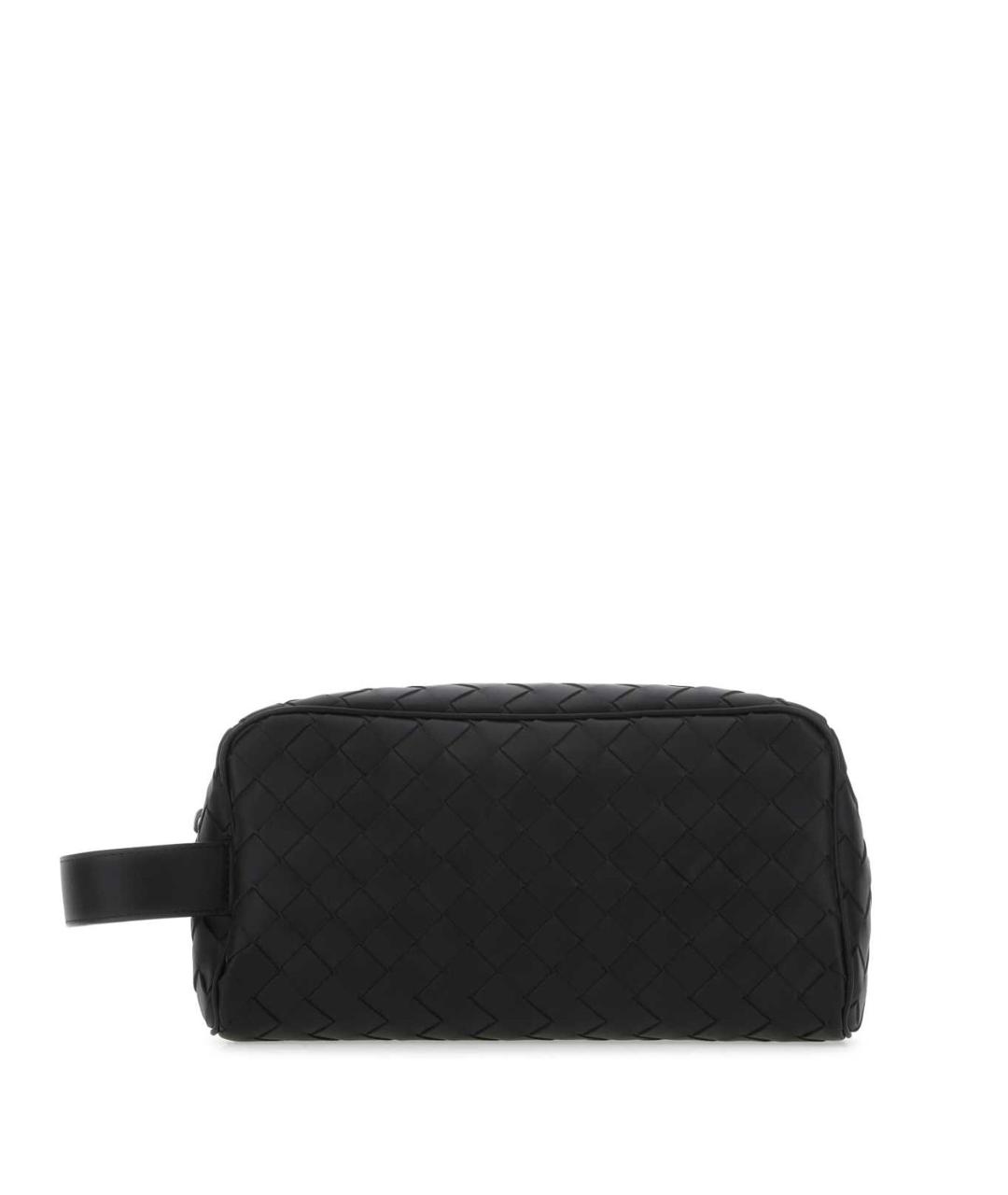 BOTTEGA VENETA Черная кожаная барсетка, фото 1