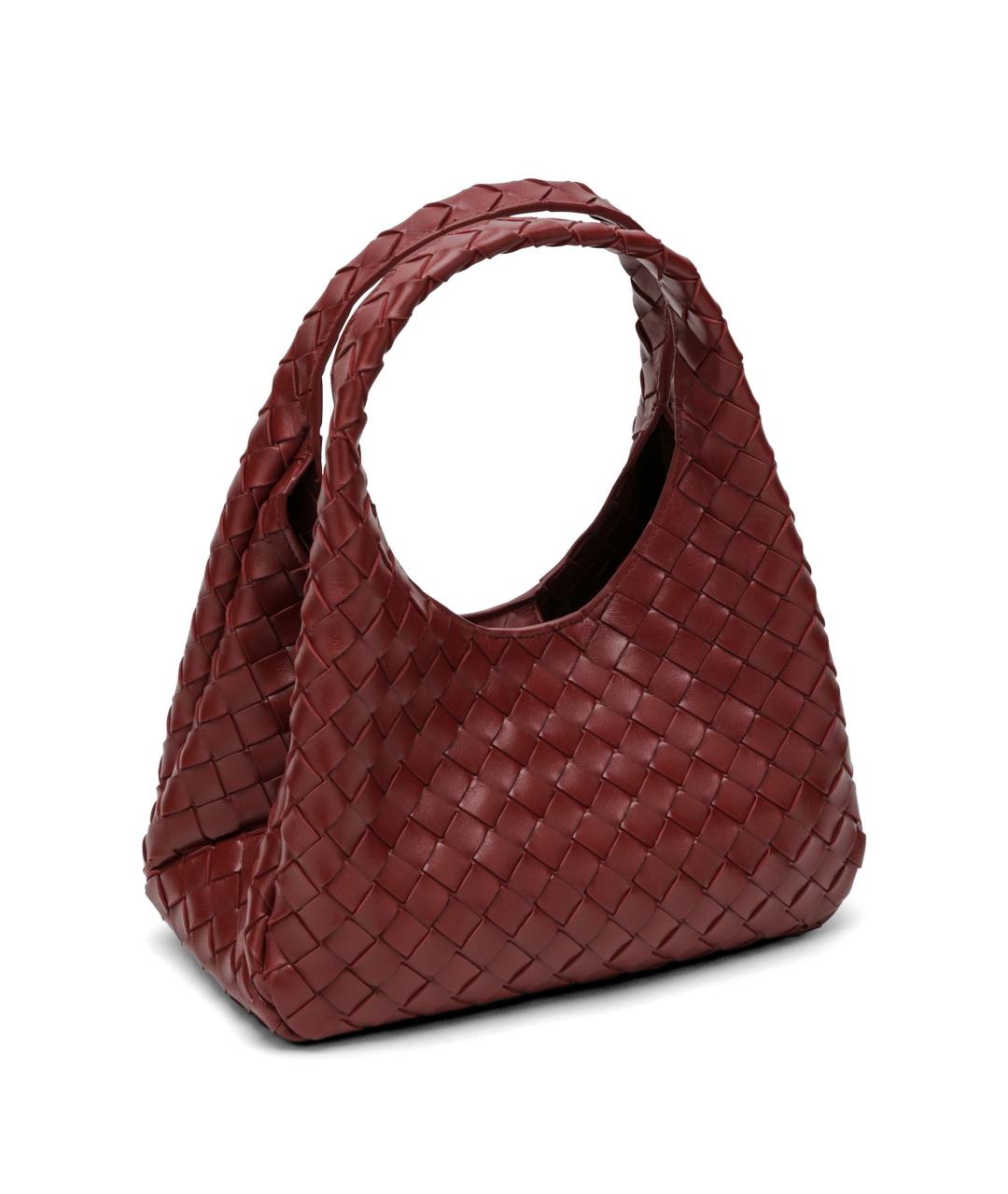 BOTTEGA VENETA Красная кожаная сумка через плечо, фото 2