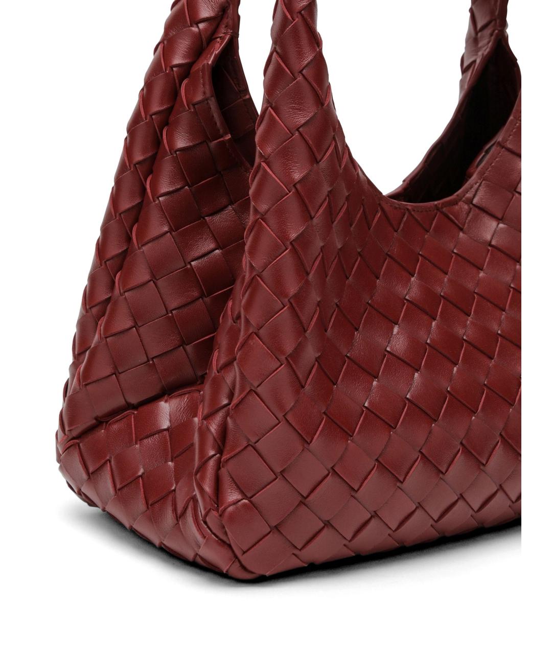 BOTTEGA VENETA Красная кожаная сумка через плечо, фото 4