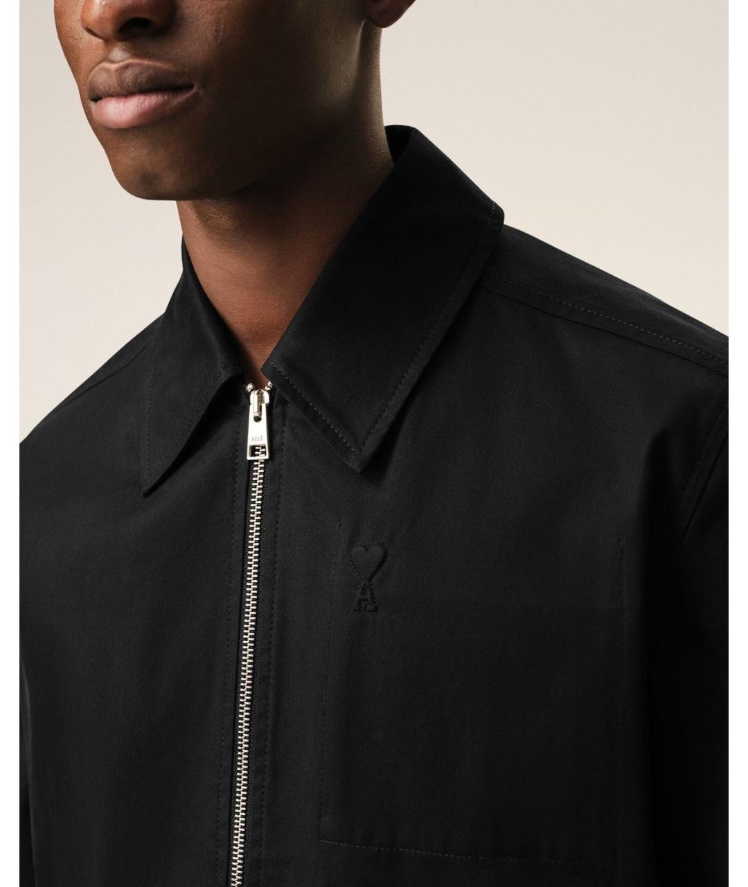 Ami Paris Черная хлопковая куртка, фото 3