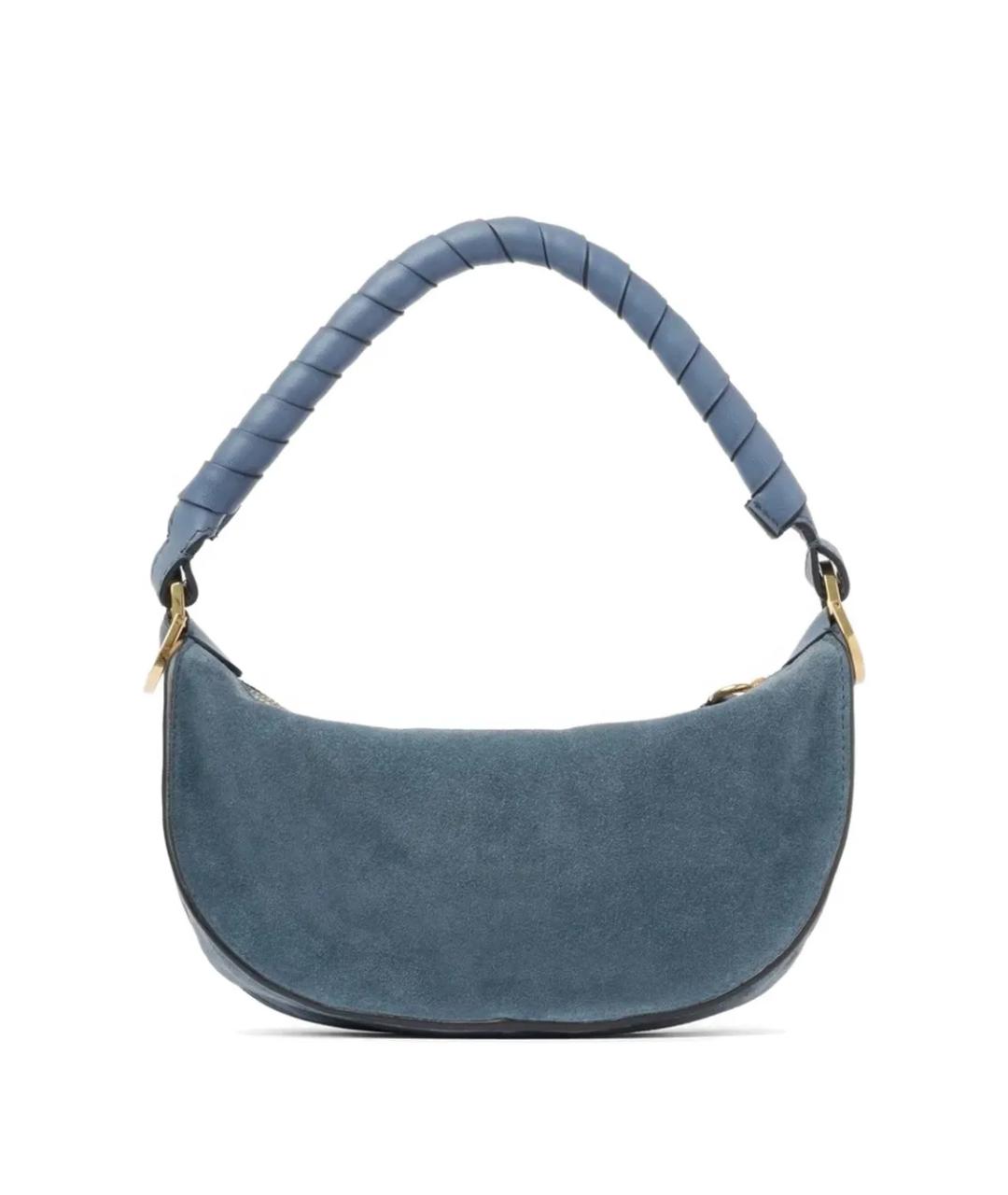 CHLOE Голубая замшевая сумка через плечо, фото 2
