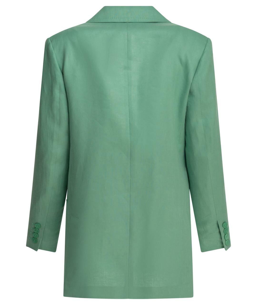 MAX MARA Голубой льняной жакет/пиджак, фото 2