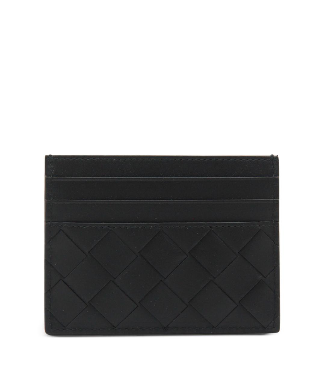 BOTTEGA VENETA Черный кожаный кардхолдер, фото 2