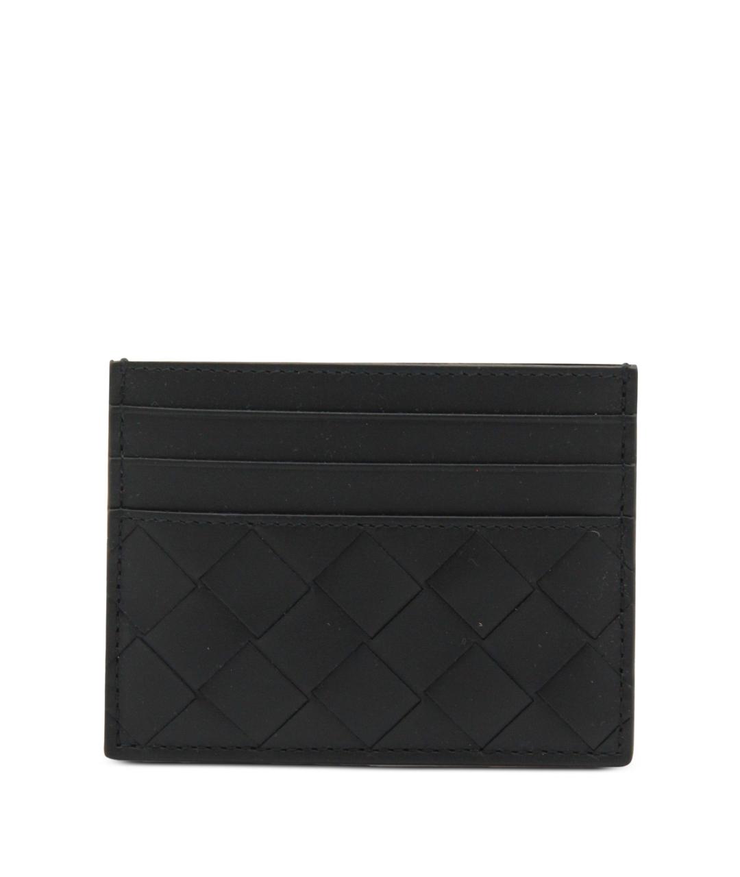 BOTTEGA VENETA Черный кожаный кардхолдер, фото 1