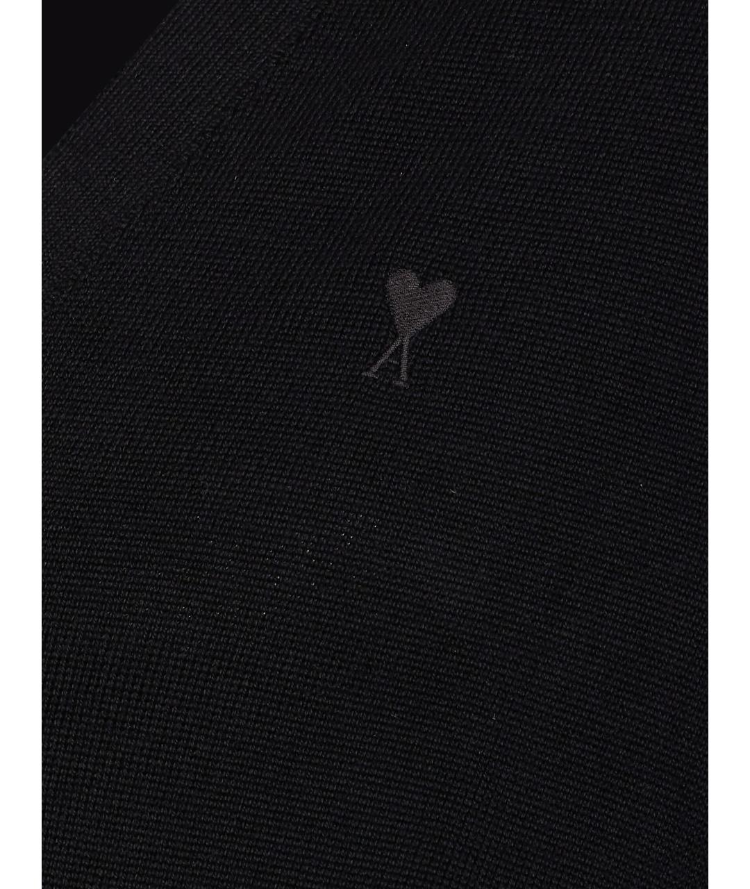 Ami Paris Темно-синий шерстяной кардиган, фото 4