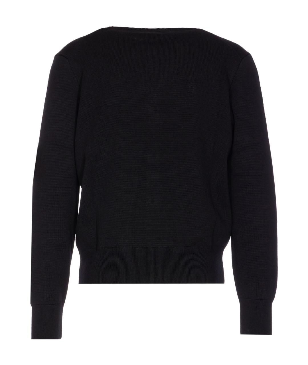 Ami Paris Темно-синий шерстяной кардиган, фото 3