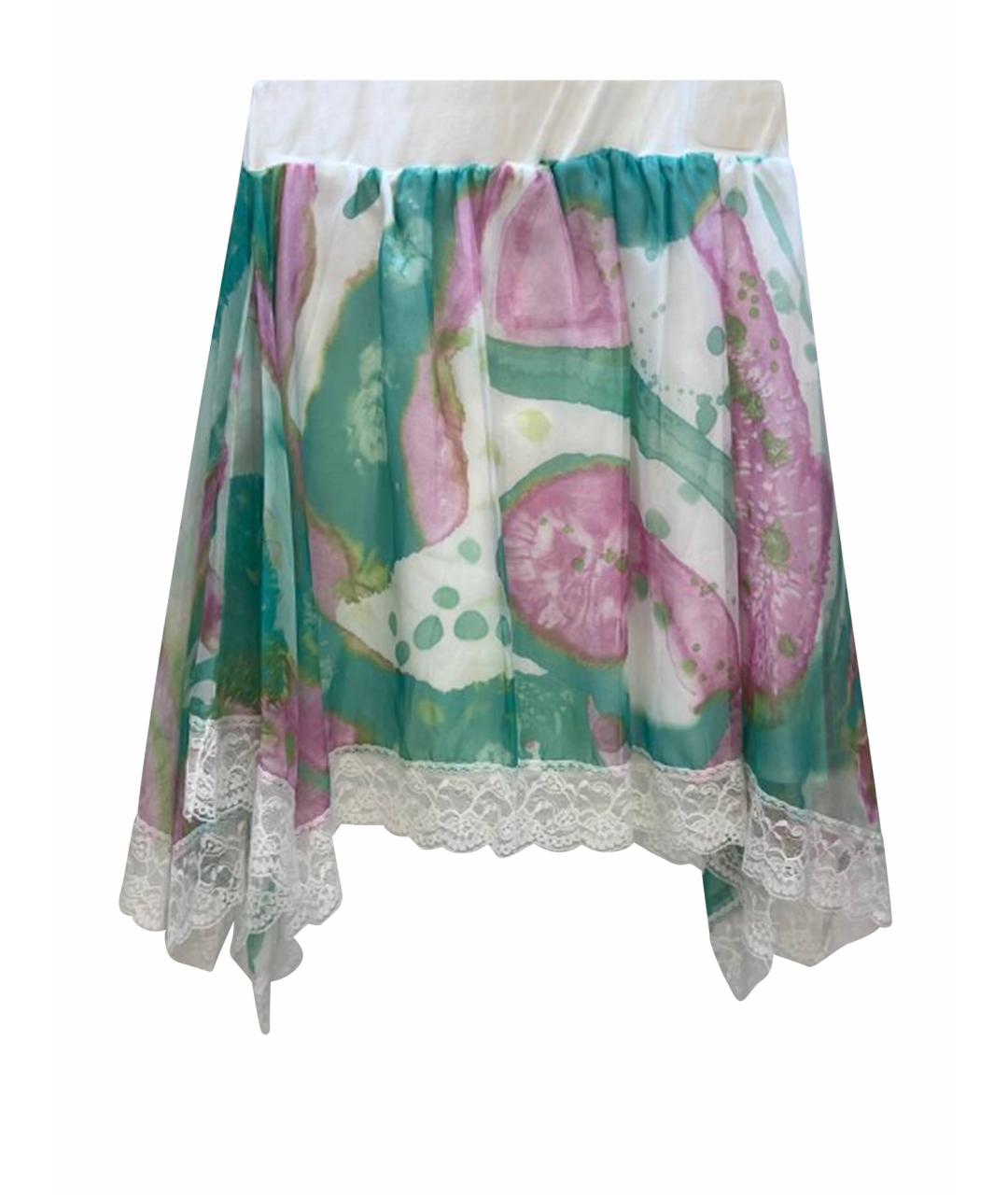 MISS BLUMARINE Мульти хлопковая юбка, фото 1