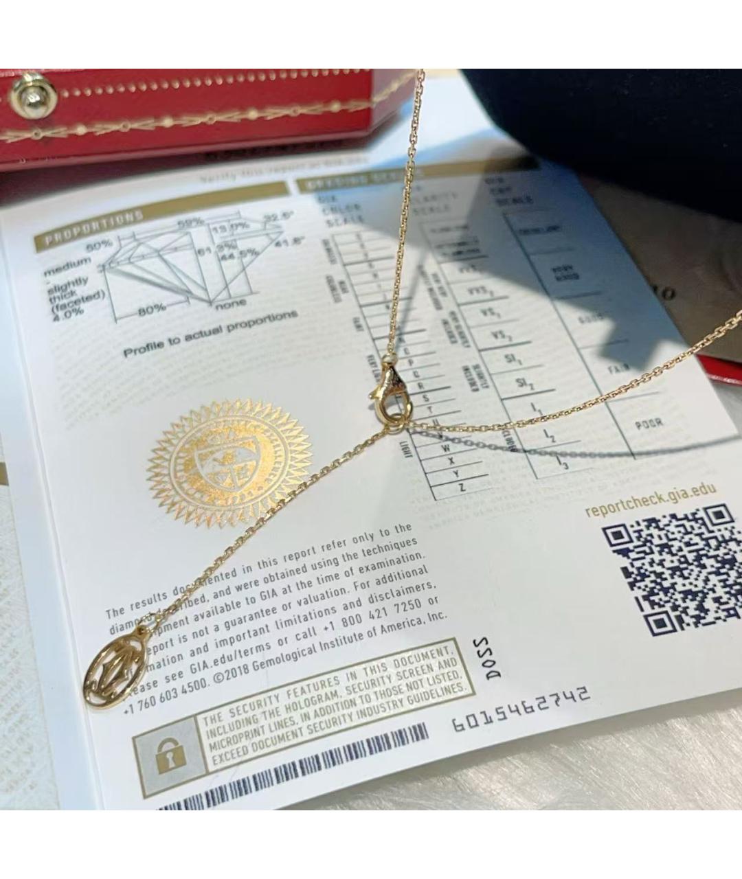 CARTIER Золотое колье, фото 4