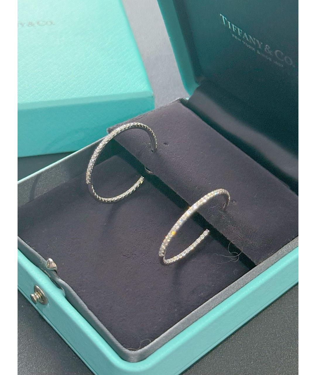 TIFFANY&CO Серебряные серьги из белого золота, фото 2