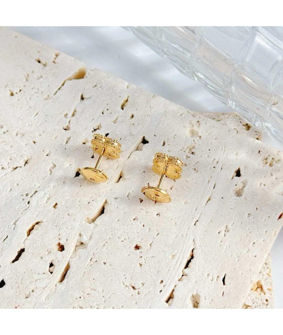 VAN CLEEF & ARPELS Золотые серьги из желтого золота, фото 3
