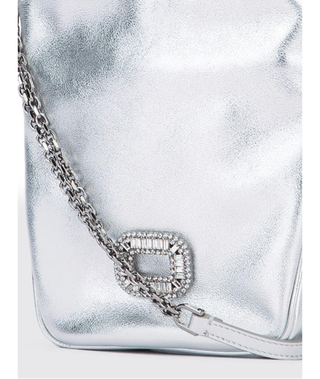 ROGER VIVIER Серебряная сумка через плечо, фото 3
