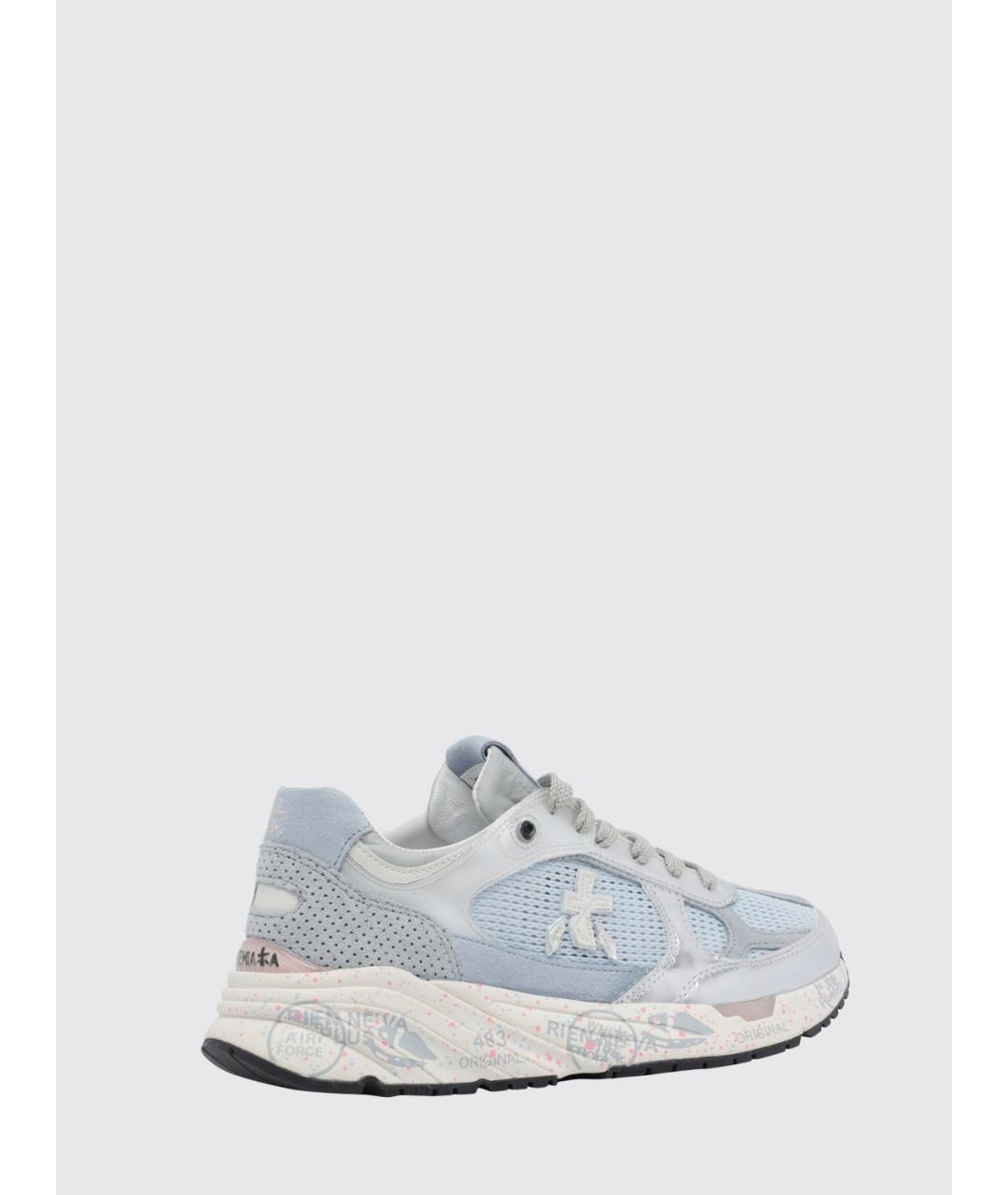 PREMIATA Синие текстильные кроссовки, фото 3