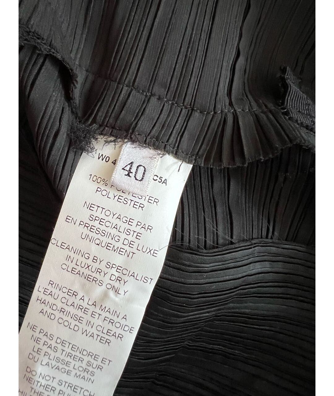 LANVIN Черная полиэстеровая юбка мини, фото 3