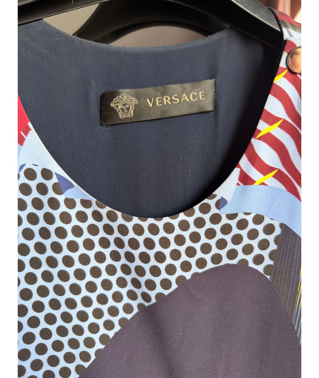 VERSACE Мульти вискозное вечернее платье, фото 3