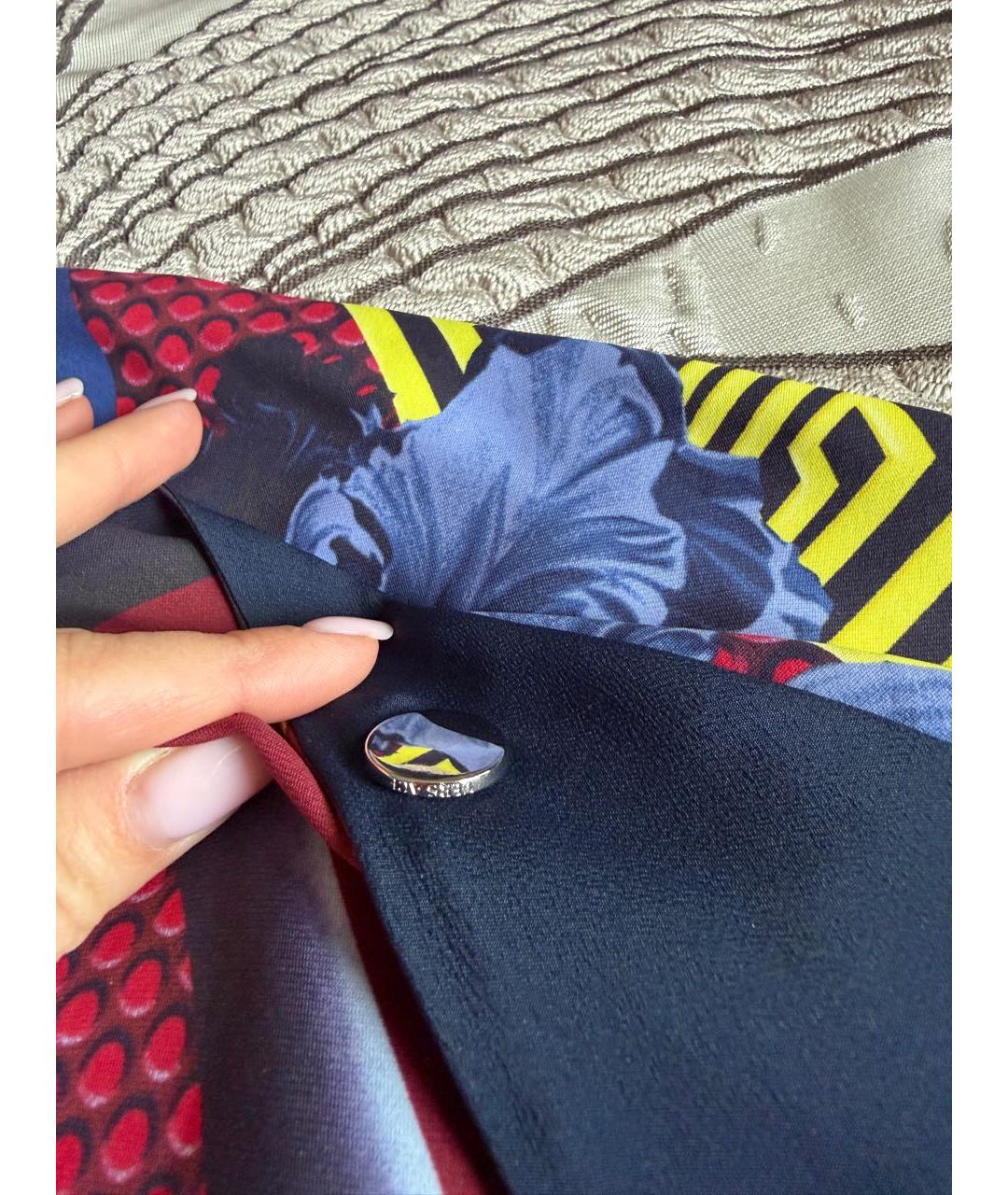 VERSACE Мульти вискозное вечернее платье, фото 4