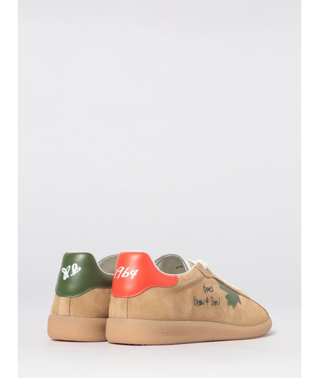 DSQUARED2 Замшевые низкие кроссовки / кеды, фото 3