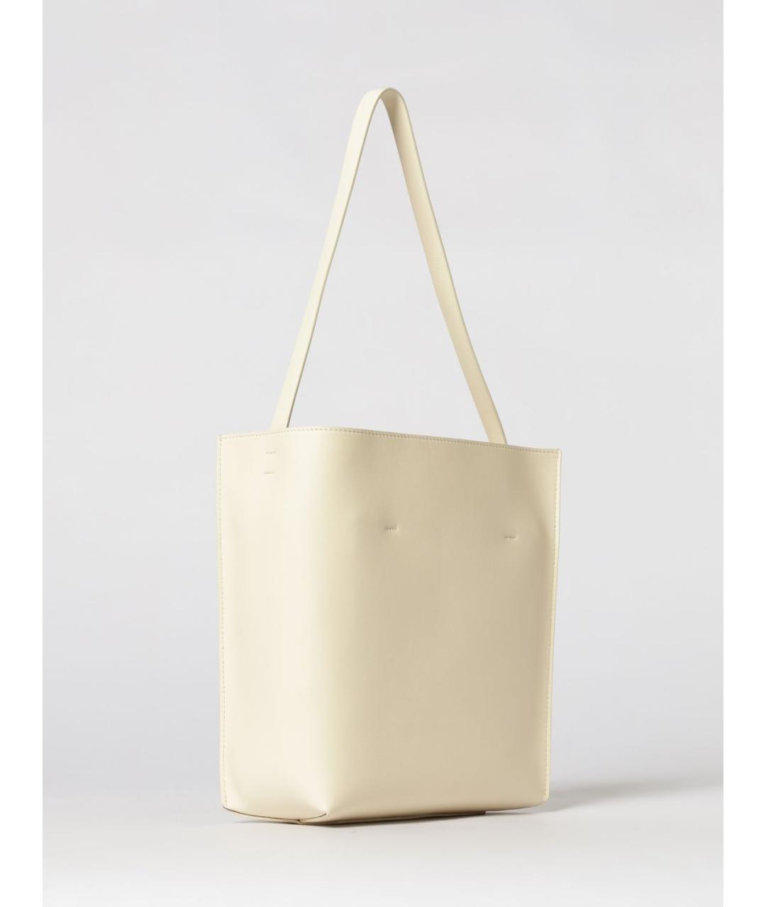 MARNI Бежевая кожаная сумка через плечо, фото 3