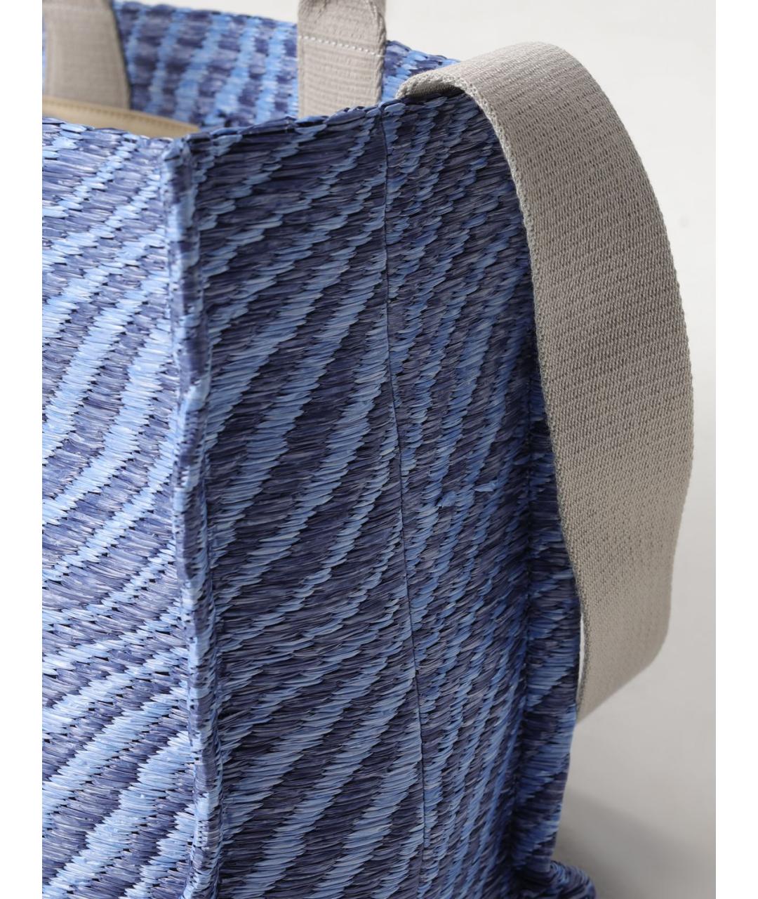 MARNI Синяя синтетическая сумка тоут, фото 4