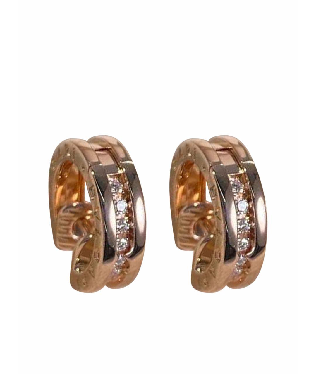BVLGARI Золотые серьги из розового золота, фото 1