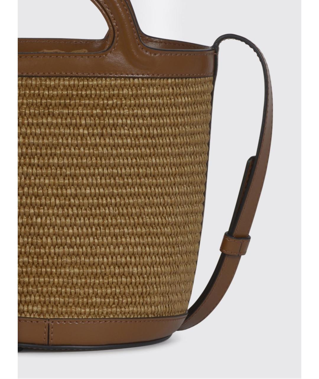 MARNI Бежевая хлопковая сумка через плечо, фото 3