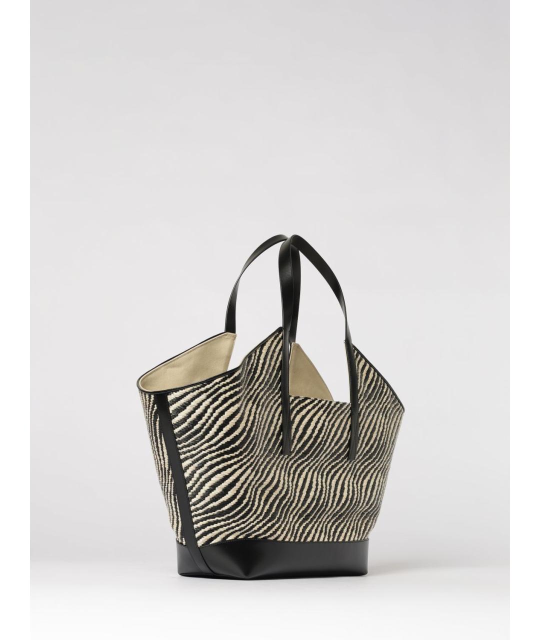 MARNI Черная синтетическая сумка тоут, фото 3