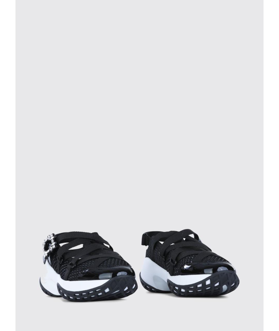 ROGER VIVIER Черные синтетические кроссовки, фото 2