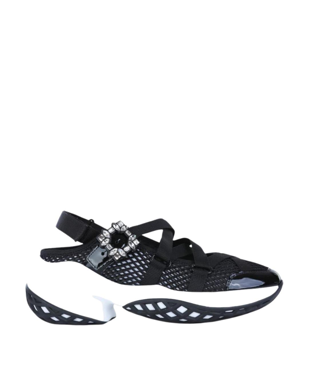 ROGER VIVIER Черные синтетические кроссовки, фото 1