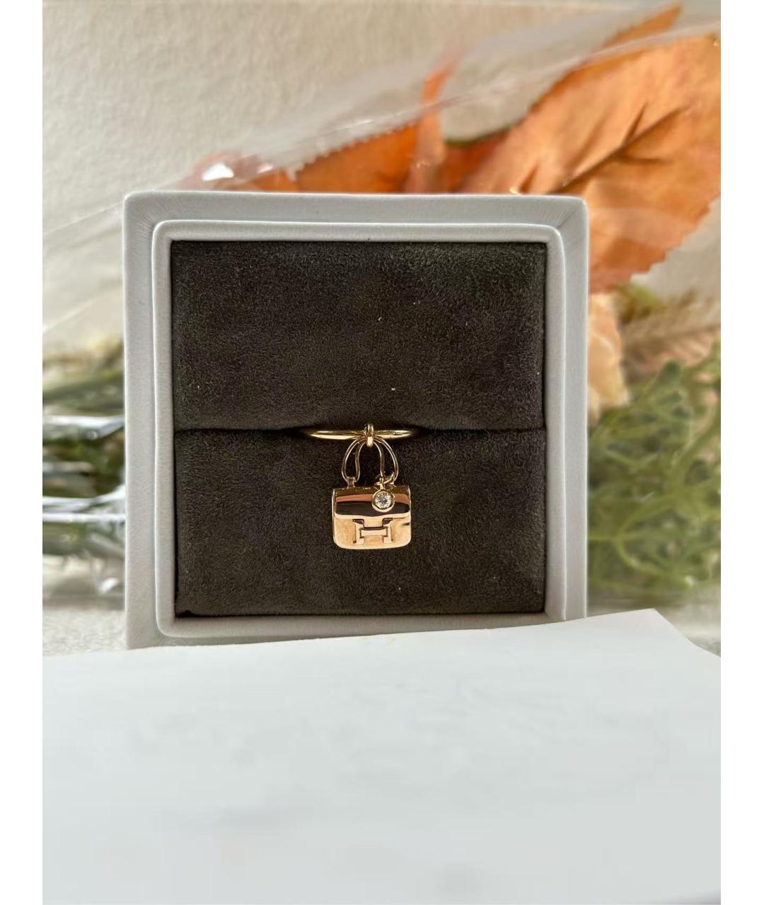 HERMES Золотое кольцо, фото 2