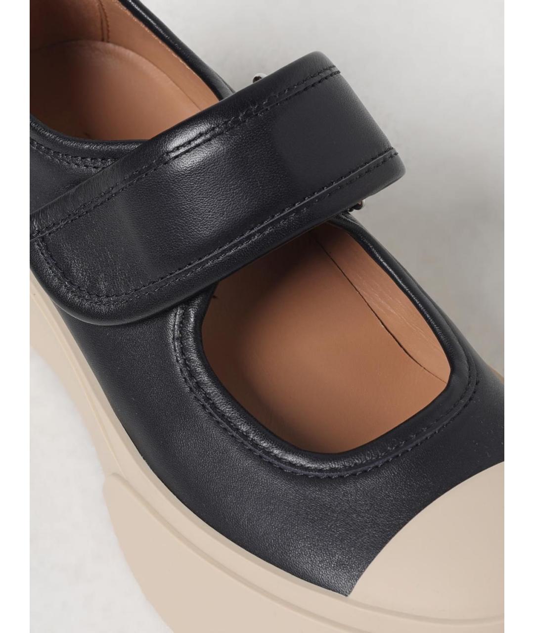 MARNI Черные кожаные балетки, фото 4