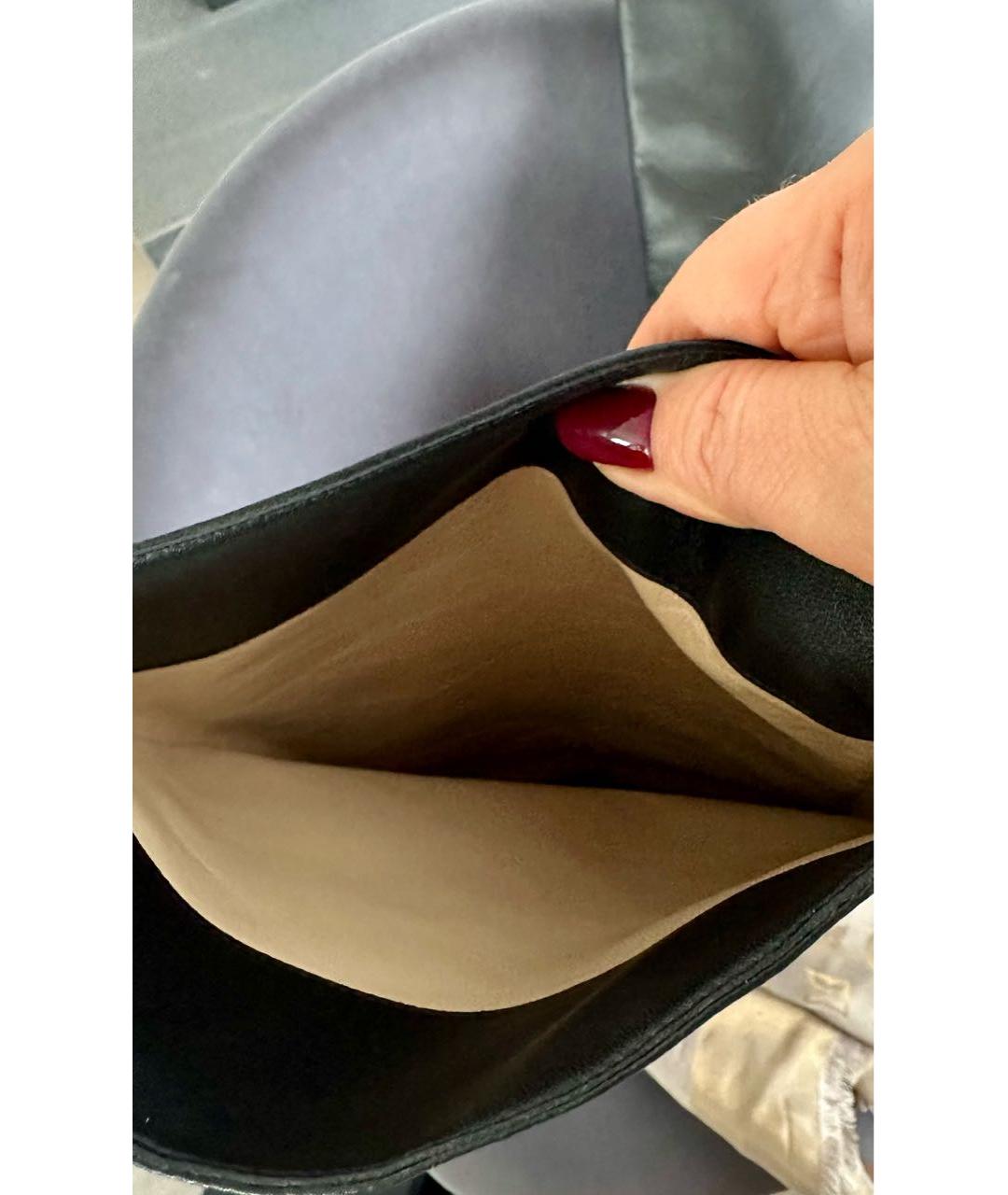 JIMMY CHOO Черные кожаные сапоги, фото 5