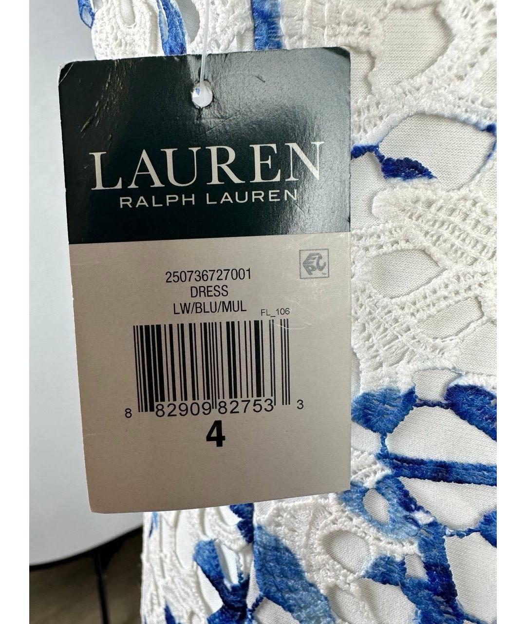 RALPH LAUREN Белое кружевное платье, фото 7