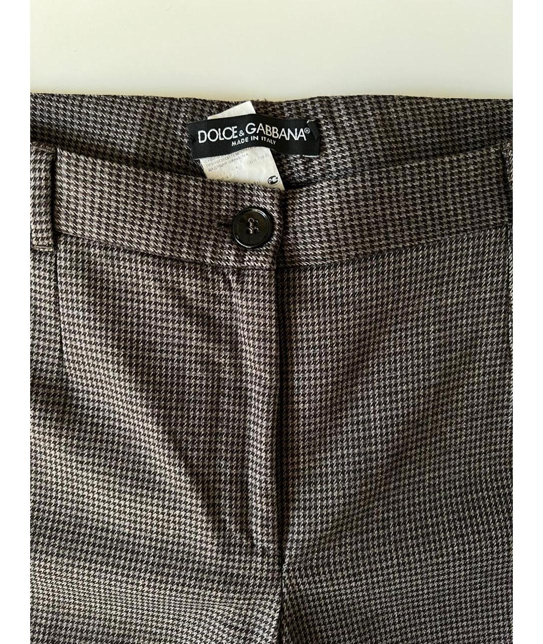 DOLCE&GABBANA Коричневые бриджи, фото 3