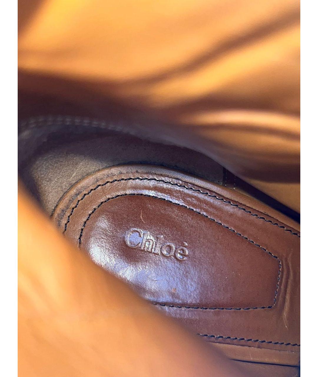 CHLOE Черные кожаные ботильоны, фото 3