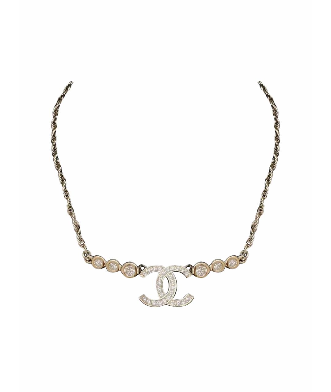 CHANEL Золотое металлическое колье, фото 1