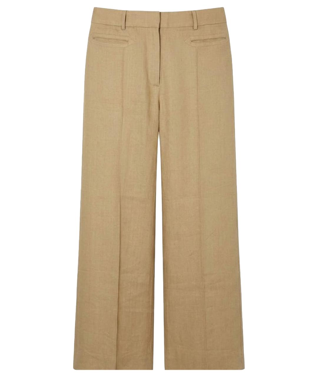 CELINE Бежевые брюки широкие, фото 1