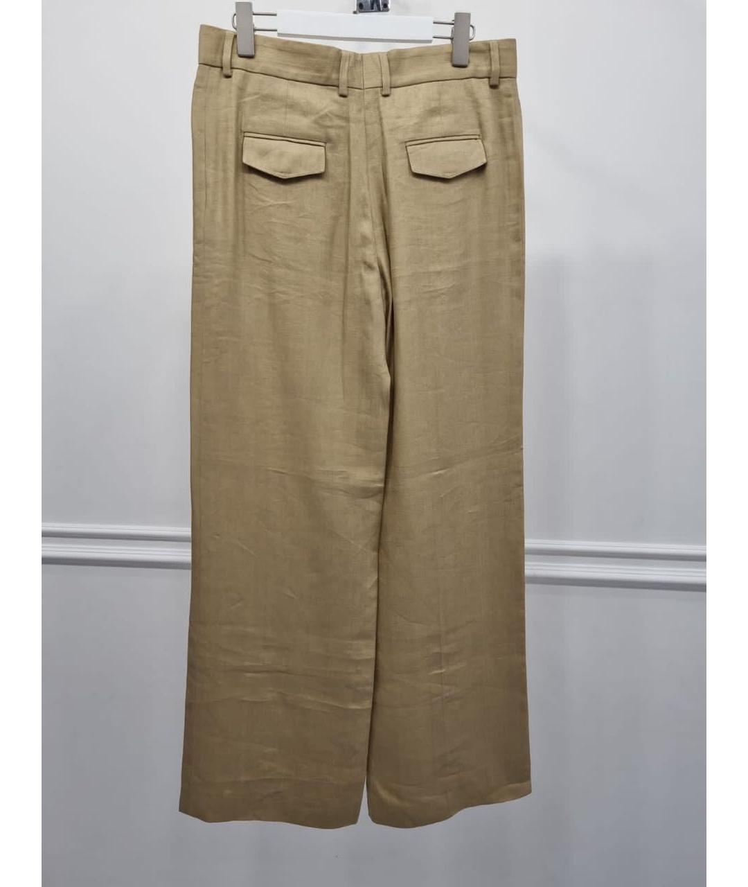 CELINE Бежевые брюки широкие, фото 2