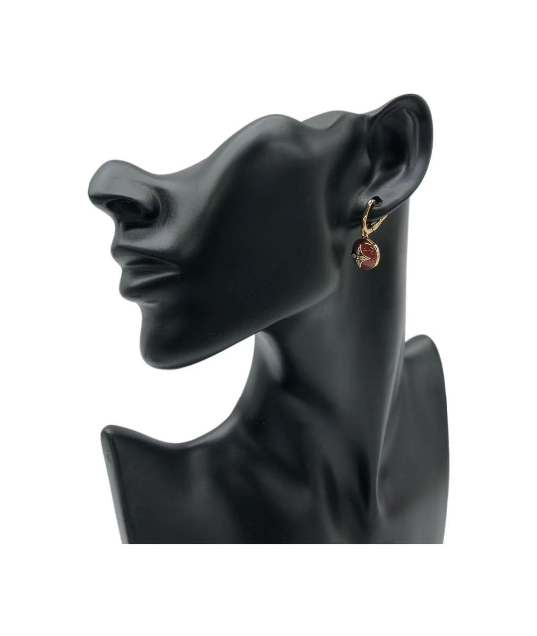 LOUIS VUITTON Золотые серьги, фото 4