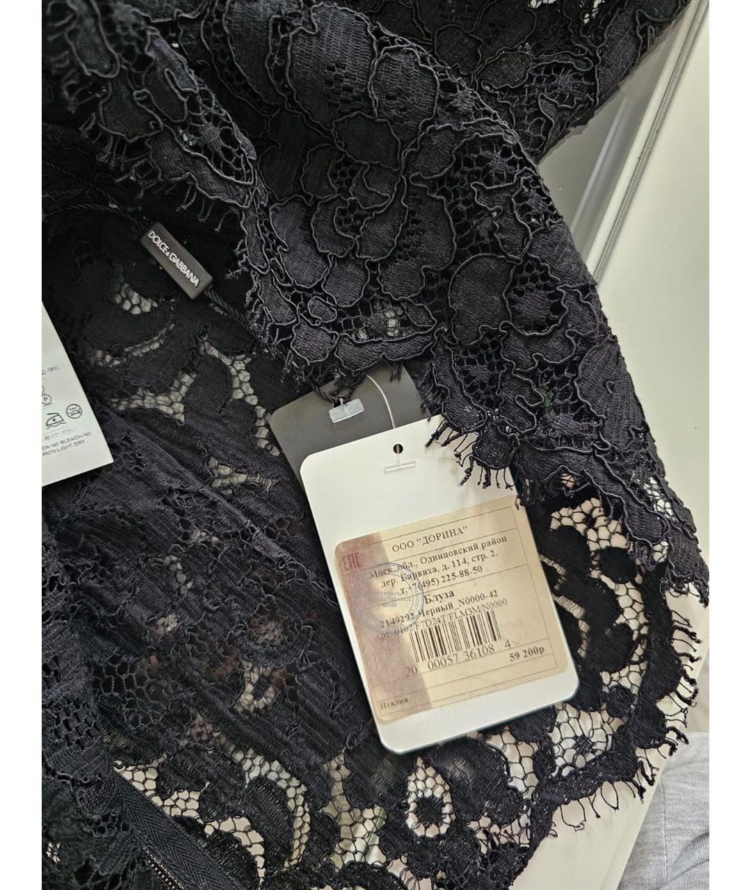 DOLCE&GABBANA Черная блузы, фото 4