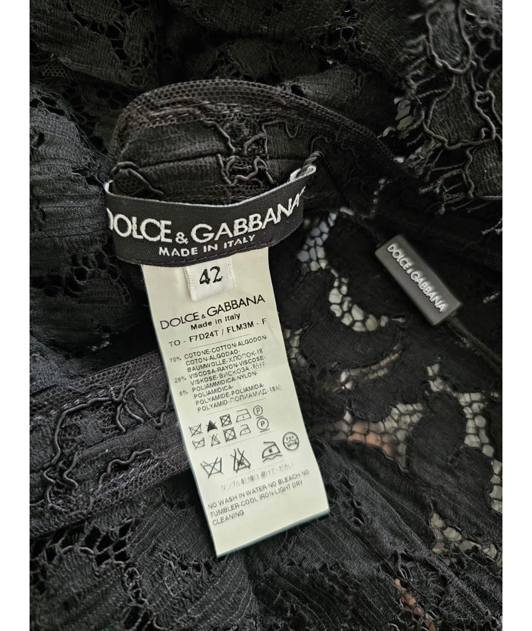 DOLCE&GABBANA Черная блузы, фото 3
