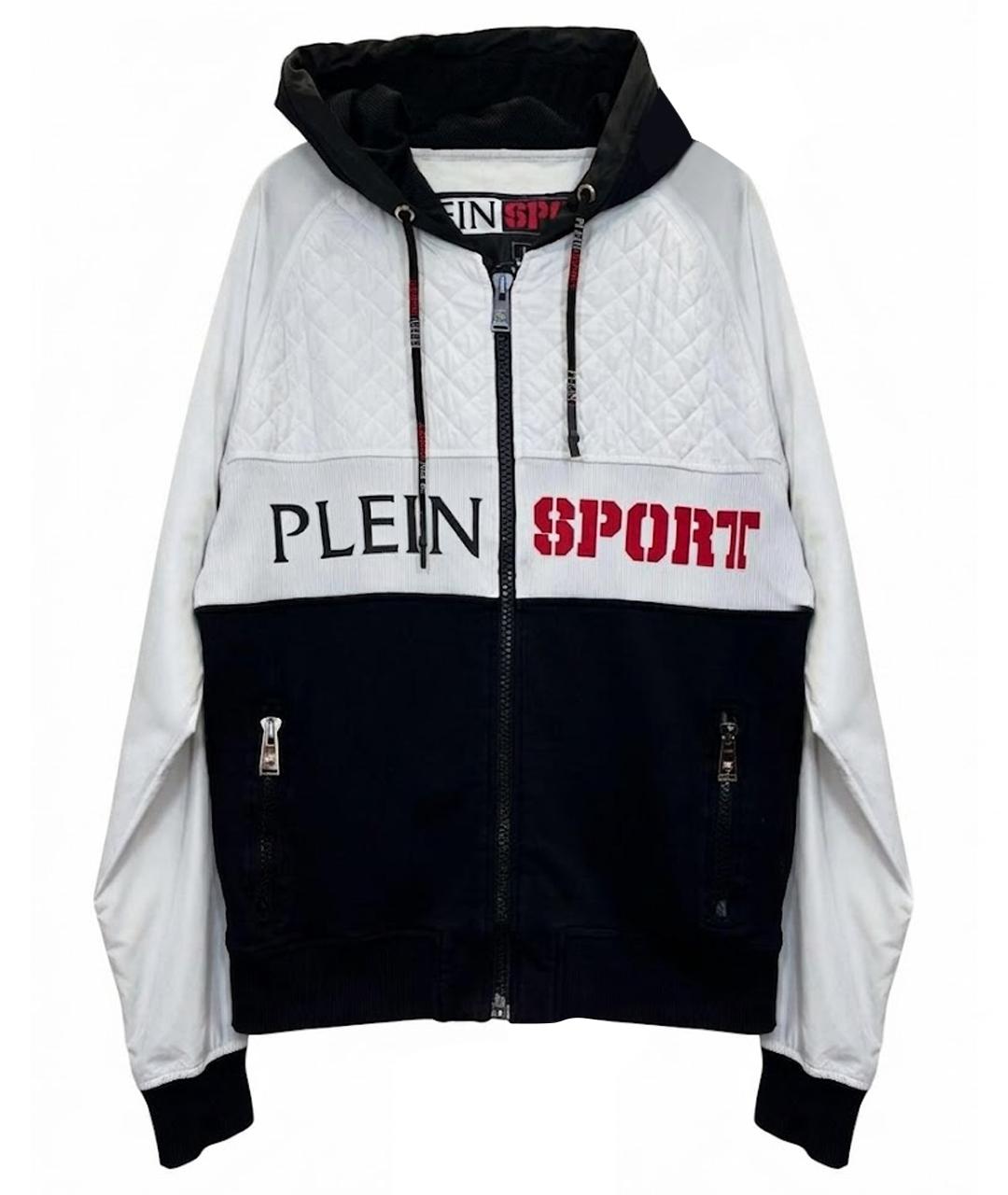 PLEIN SPORT Черная хлопковая спортивная куртка, фото 1