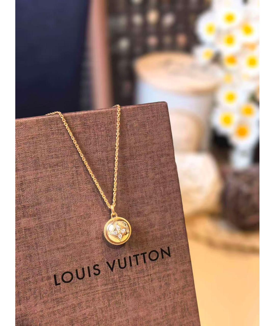 LOUIS VUITTON Золотое колье, фото 3