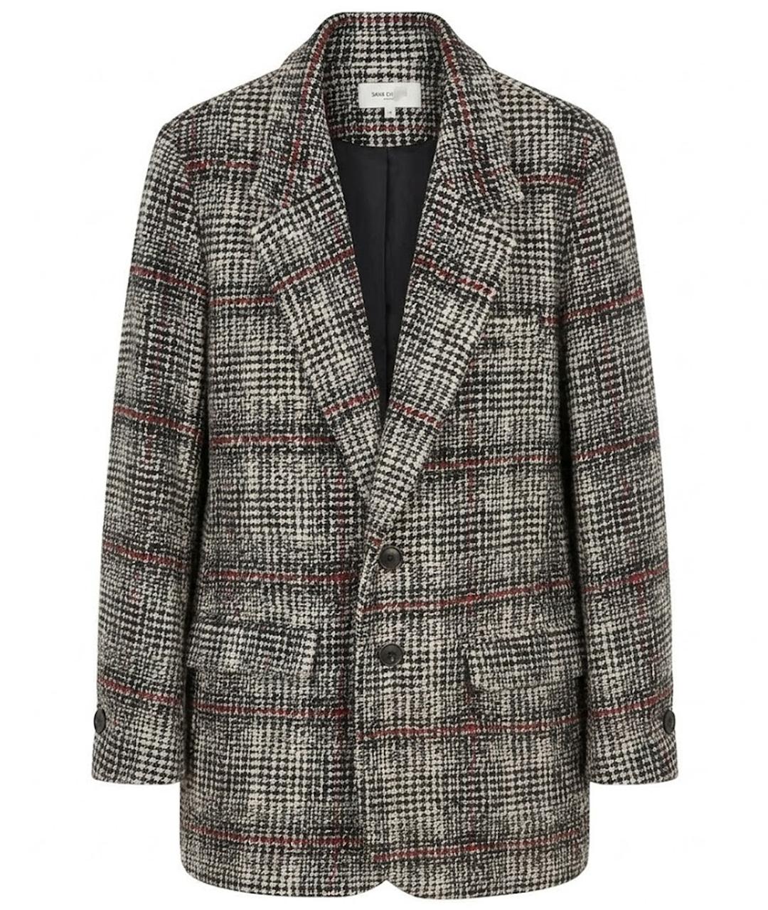 ISABEL MARANT Серое шерстяное пальто, фото 1