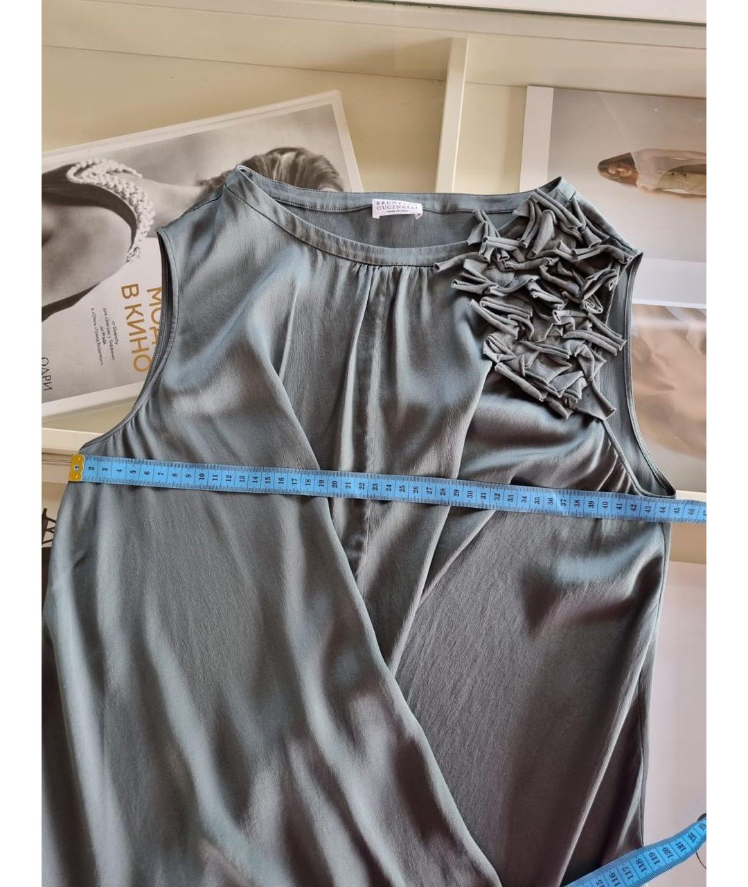 BRUNELLO CUCINELLI Шелковая майка, фото 7